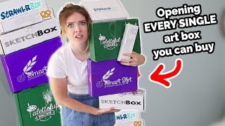 I Bought EVERY Art Subscription Box [upl. by Edwina]