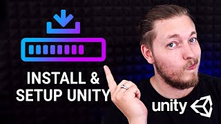 HOW TO INSTALL amp SETUP UNITY 🎮  Getting Started With Unity  Learn Unity For Free [upl. by Knute633]