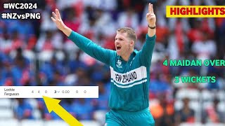 NZ vs PNG Lockie Ferguson ने 4 Maiden Over डाल कर रचा इतिहास  T20 WC 2024  वनइंडिया हिंदी [upl. by Ennybor]