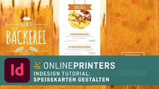 InDesign­Tutorial Speisekarte gestalten [upl. by Ecertap]