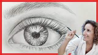 COMO DIBUJAR UN OJO REALISTA TRUCO cejaspestañas [upl. by Marucci533]