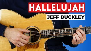 Hallelujah Jeff Buckley Fingerstyle Guitar Lesson  Six String Fingerpicking [upl. by Radke]