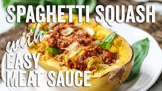 Spaghetti Squash with Easy Meat Sauce Recipe  Bits amp Pieces  Season 1 Ep10 [upl. by Weisler]