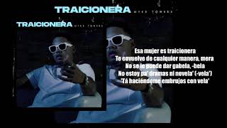 Myke Towers  Traicionera LETRALYRICS [upl. by Anatsirhc]