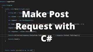 How to Easily Make Post Requests in C Using RestSharp  C Tutorial [upl. by Paradies]