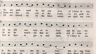 Ubi caritas et amor  plainsong hymn on organ English lyrics [upl. by Nnaeerb]