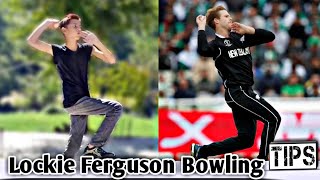 Lockie Ferguson Bowling Action Tips How to Bowling [upl. by Aseneg343]