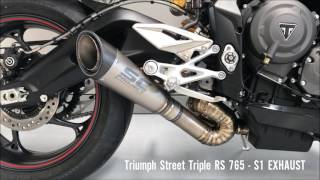 Triumph Street Triple RS 765  SCProject S1 exhaust [upl. by Aniarrol66]