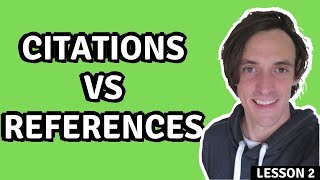 Citations vs References Whats the Difference [upl. by Akcirred]