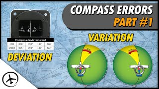 Magnetic Compass Errors Variation amp Deviation [upl. by Colpin]