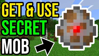 Secret HIDDEN Minecraft Mob  How To Get amp Use Agent Spawn Egg Bedrock Edition [upl. by Shulman]