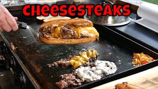 Cheesesteaks on the Blackstone Griddle [upl. by Kahl]