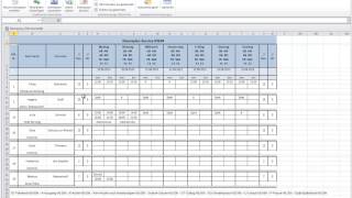 Excel Dienstplanprogramm für die Gastronomie Hotellerie und Cateringbranche [upl. by Eleik]