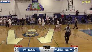 21925Winooski  Williamstown Boys Basketball [upl. by Ioved]