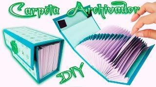 Carpeta Archivadora Scrapbook carft Diy  Folder o Caja archivador [upl. by Donetta]