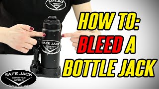 HowTo Bleed a Bottle Jack [upl. by Pizor]