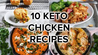 10 Delicious Keto Chicken Recipes to Keep You on Track [upl. by Cirda]