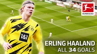 Erling Haaland  34 Goals in Only 36 Matches [upl. by Iteerp]