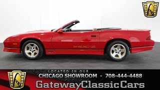 1988 Chevrolet Camaro IROC Z Convertible Gateway Classic Cars Chicago 1012 [upl. by Neillij]