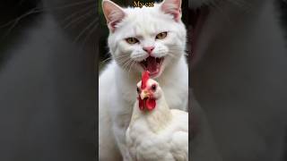 The cat cheated the chicken cats shorts funny animals [upl. by Liuka]