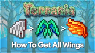 Complete Guide To All Wings In Terraria [upl. by Sandstrom]