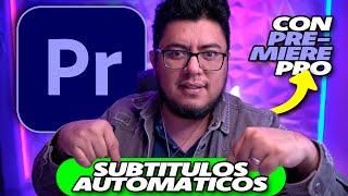 Subtitulos AUTOMATICOS con PREMIERE PRO [upl. by Edgell]