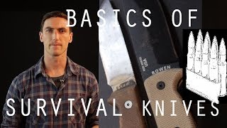 Basics of Survival Knives Morakniv ESEE Becker  KABAR [upl. by Inaluiak625]