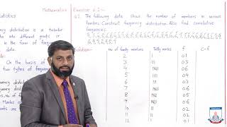 Class 10  Mathematics  Chapter 6  Lecture 1 Basic Statistics  Allied Schools [upl. by Eanod]