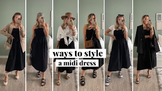 8 Ways To Style The Midi Dress  Summer Outfit Ideas 2021  jessmsheppard [upl. by Deanne]