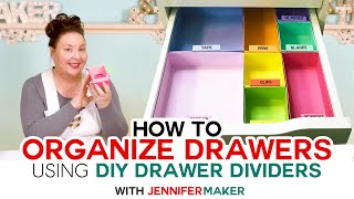 How to Organize Your Drawers  DIY Drawer Dividers [upl. by Yuu]