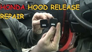 Hood Latch Release Cable Repair Kit Handle for Honda [upl. by Acey]