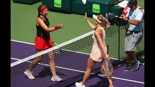 2018 Miami Quarterfinals  Jelena Ostapenko vs Elina Svitolina  WTA Highlights [upl. by Chemush]