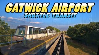 Gatwick Airport Shuttle Transit  North Terminal to South Terminal 4k [upl. by Oirretno516]