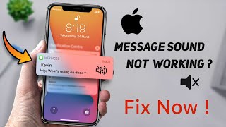 iPhone Message Notification Sound Not Working  Muting Text Conversations FIX [upl. by Ynnus]