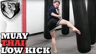 How to Throw a Muay Thai Leg Kick CORRECTLY [upl. by Martina610]