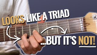 Check out THIS Guitar Chord TRICK  Triads as seventh chords [upl. by Sidonnie317]