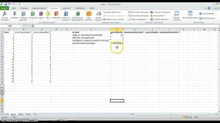 Berekenen Gemiddelde en standaarddeviatie in Exel [upl. by Kela]