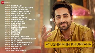 24 Hit songs Of Ayushmann Khurrana  Nazm Nazm Naina Da Kya Kasoor Dil Ka Telephone [upl. by Annayad632]