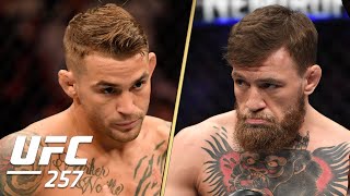 Dustin Poirier vs Conor McGregor 2 Walkouts  UFC 257  ESPN MMA [upl. by Acinomad859]