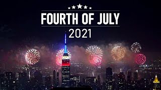 July Fourth 2021  4K Fireworks Compilation [upl. by Nnaylloh12]