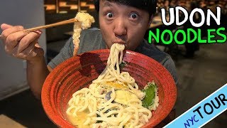 BEST Udon Noodles in New York MASSIVE Bowl of Udon Noodle Soup [upl. by Girish]