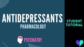 Antidepressants pharmacology  Medical Tutorial [upl. by Garald]