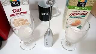 Oat Milk vs Almond Milk part 2 Frothing Test [upl. by Barbara-Anne]