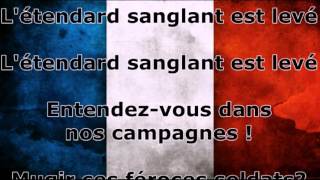 La Marseillaise quotVersion Courtequot Parole [upl. by Rhiana682]