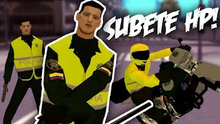 POLICÍA POLICÍA DE NOCHE Y DE DÍA  GTA San Andreas Colombia [upl. by Sands68]