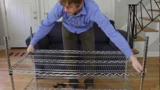 How to Assemble Wire Shelving Racks [upl. by Doherty]