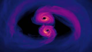 Simulation Reveals Spiraling Supermassive Black Holes [upl. by Assirram]