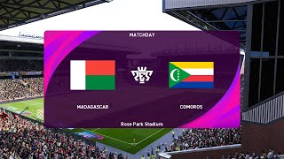 Madagascar vs Comoros 07062024 FIFA World Cup Qualification CAF PES 2021 [upl. by Nylasoj499]