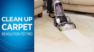 Deep Cleaning with theProHeat 2X® Revolution™ Pet Pro Carpet Cleaner  BISSELL [upl. by Ialda838]