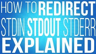 Stderr Stdout and Stdin  How to Redirect them  Commands for Linux [upl. by Esinahs]